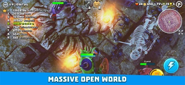 Chinh phục thế giới mở rộng lớn trong King of Crabs game