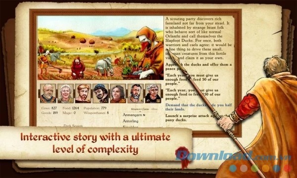 King of Dragon Pass cho Android là một câu chuyện tương tác có cấp độ khó chưa từng thấy