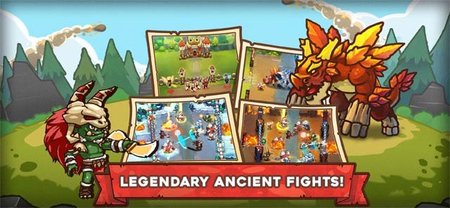 Chiến đấu chống những con quái vật huyền thoại trong King Rivals