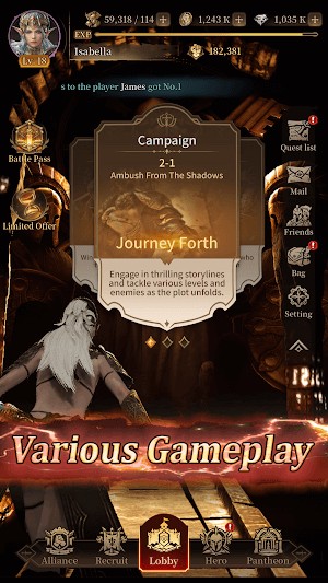 Kingdom Civil War có game play đa dạng