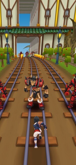 Chạy và chiến đấu với kẻ thù