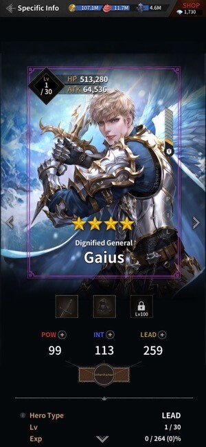 Tuyển mộ, cường hóa và phát triển các anh hùng