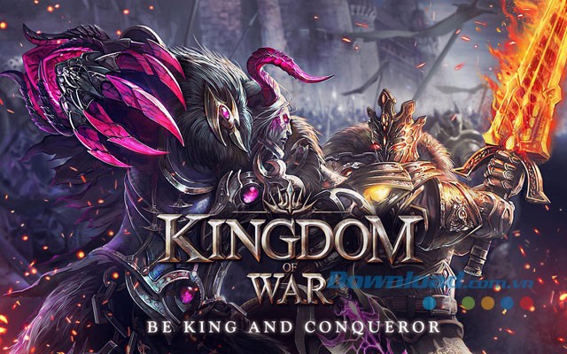 Giao diện chơi game Kingdom of War trên Android