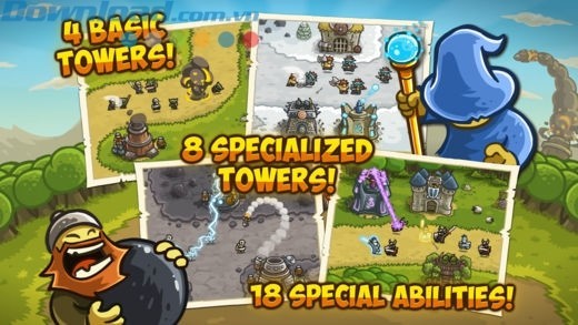 Vố số tòa tháp để chiến đấu