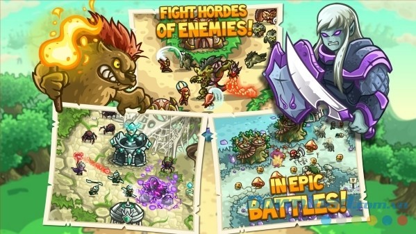 Kingdom Rush Origins cho Android giữ nguyên thiết kế đồ họa của Kingdom Rush