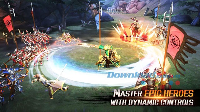 Điều khiển những người anh hùng sử thi trong game Kingdom Warriors