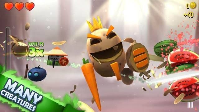 Game chặt chém quái vật phong cách Fruit Ninja