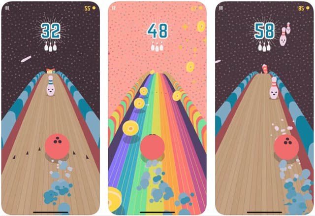 Game bowling phong cách lăn bất tận