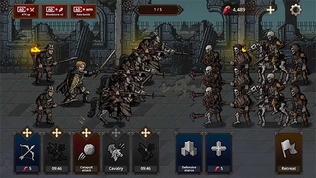 Quản lý binh lính, rèn luyện kỹ năng và sức mạnh độc đáo của họ