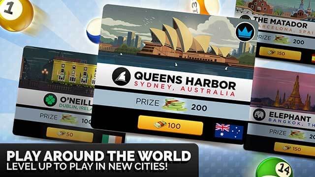 Lên cấp và chơi ở nhiều thành phố khác nhau trên thế giới