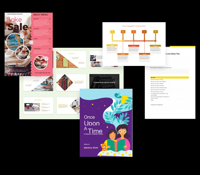 Các mẫu tài liệu có sẵn trong WPS Office