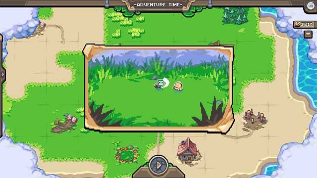 Mỗi khi gặp kẻ thù, chú ếch sẽ chiến đấu tự động