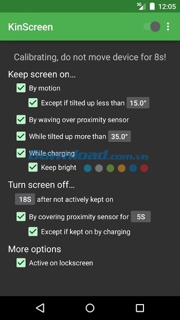 KinScreen đo lường các tiệm cận
