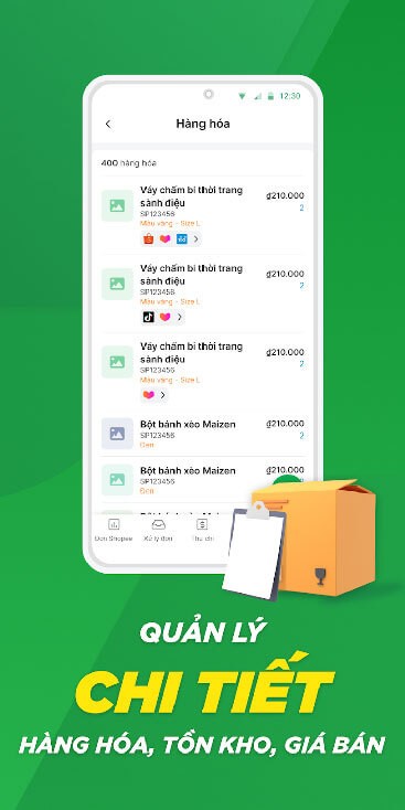 Quản lý chi tiết hàng hóa