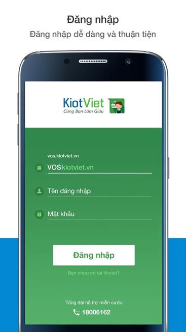 Giao diện đăng nhập