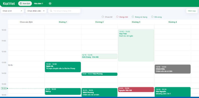 Quản lý lịch hẹn dễ dàng, linh hoạt ngay trên một màn hình