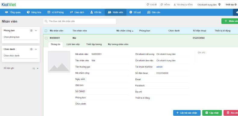 Hỗ trợ quản lý nhân viên hiệu quả, nhanh chóng