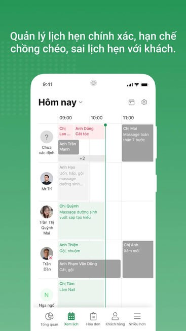 Quản lý lịch hẹn chính xác