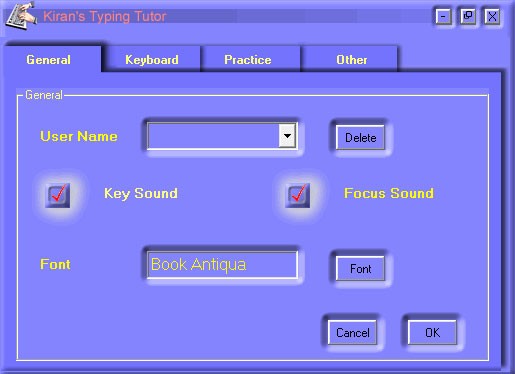 Thiết lập thông tin tài khoản người dùng