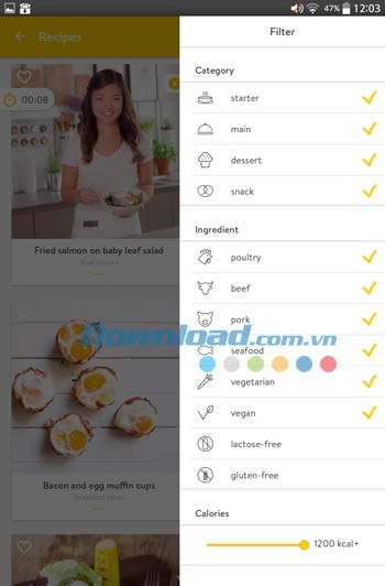 Kitchen Stories sở hữu bộ lọc đa dạng