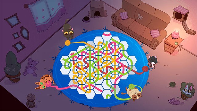 Càng lên level cao, số lượng mèo và cuộn len cần gỡ rối càng nhiều