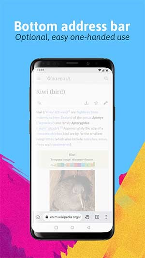 Thanh địa chỉ dưới cùng