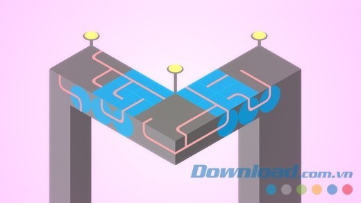 Đồ họa game giải đố hình học Klocki cho iOS