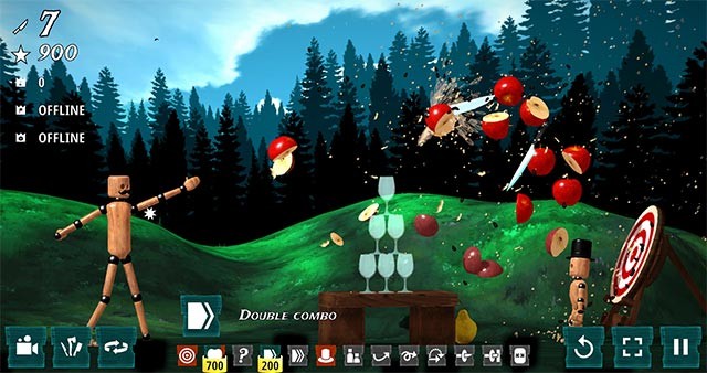 Chinh phục hàng loạt level với độ khó tăng dần trong game Knife To Meet You