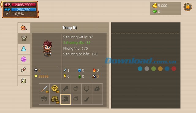 Hệ thống trang bị trong Knight Age