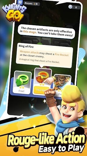 Knights Go cho bạn tận hưởng hành động roguelike dễ chơi