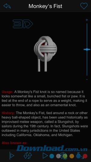 Nội dung giới thiệu nút thắt trên Knots 3D cho Android