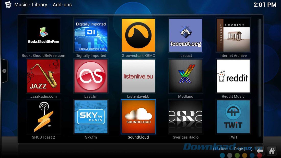 Thế giới giải trí của Kodi