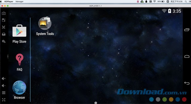 Phần mềm giả lập Android for Mac Koplayer