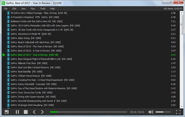 Quản lý playlist dễ dàng trong FLV Player