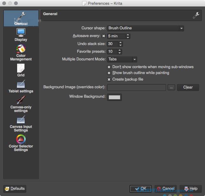 Các lựa chọn cài đặt phần mềm