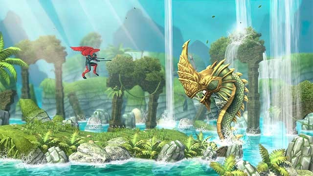 Krut: The Mythic Wings là game phiêu lưu kết hợp hack and slash nhịp độ nhanh