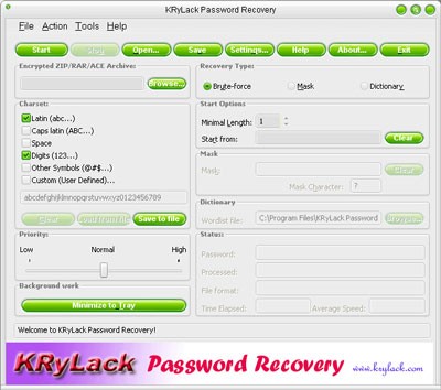 KRyLack Password Recovery