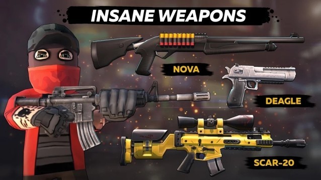 Vô vàn vũ khí để người chơi lựa chọn