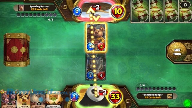 Giao diện màn chơi game Kung Fu Panda: Battle Of Destiny