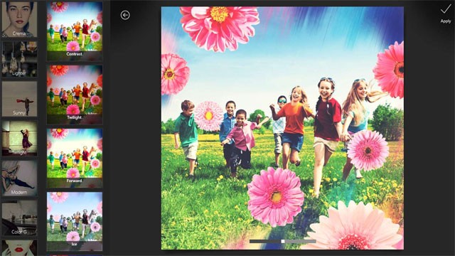 Áp dụng bộ lọc ảnh