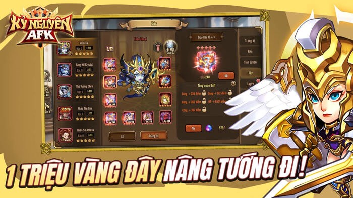 Tính năng nâng cấp phong phú, không ngừng gia tăng chỉ số