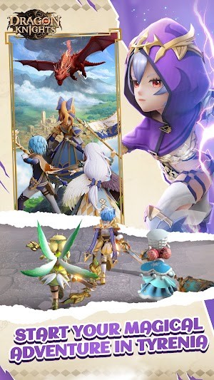 Dragon Knights cho bạn tham gia vào cuộc phiêu lưu phép thuật trong thế giới Tyrenia