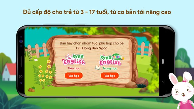 Ứng dụng học Tiếng Anh cho trẻ từ 3-17 tuổi, từ cơ bản tới nâng cao
