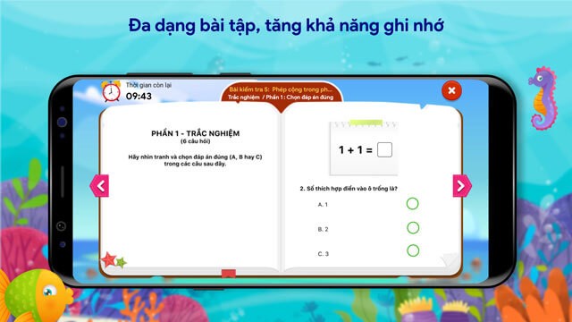 Hệ thống bài tập đa dạng, tăng khả năng ghi nhớ