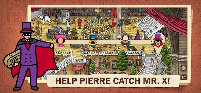 Giúp Pierre bắt được Mr. X trong game Labyrinth City