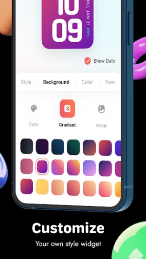 Tùy chỉnh widget của bạn tự do