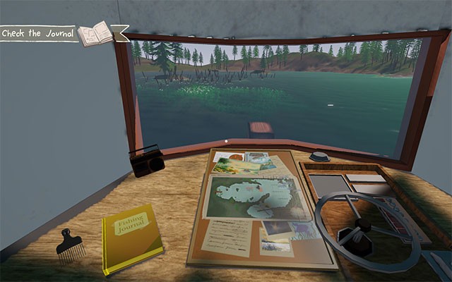 Lối chơi của Lake Minnewaska game pha trộn giữa câu cá và kể chuyện thư giãn