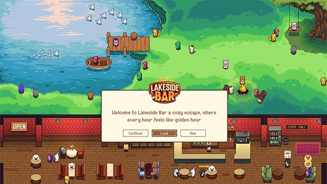 Quản lý quán bar ven hồ yên bình trong game mô phỏng thư giãn Lakeside Bar