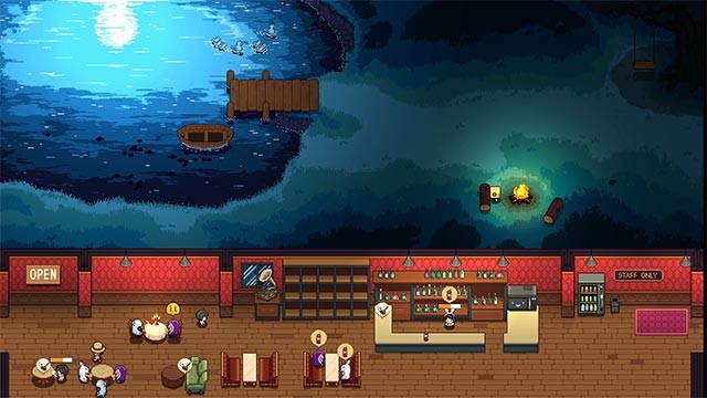 Đắm chìm trong bầu không khí yên bình, thư thái trong khi chơi Lakeside Bar