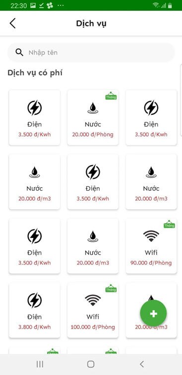 Quản lý dịch vụ trên LalaHome